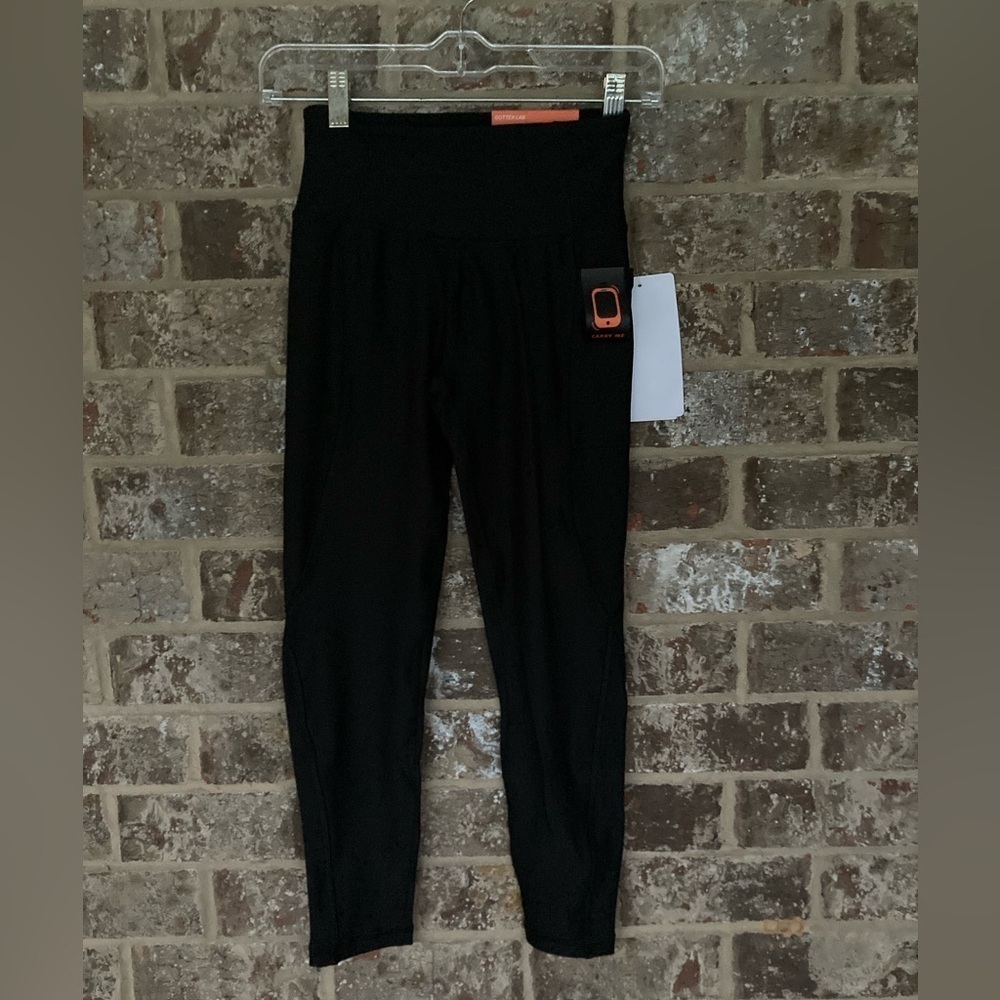 NEW * GOTTEX Ankle Length Leggings Size XS Black
